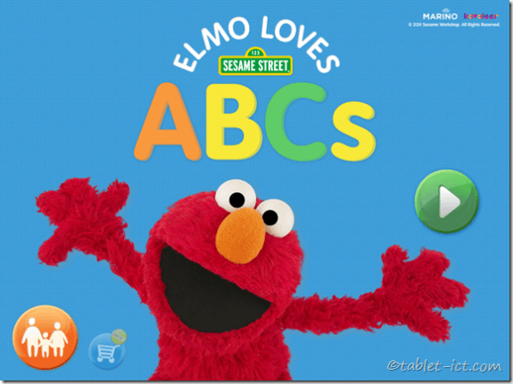セサミと一緒にアルファベットを勉強できるアプリ「ELMO LOVES